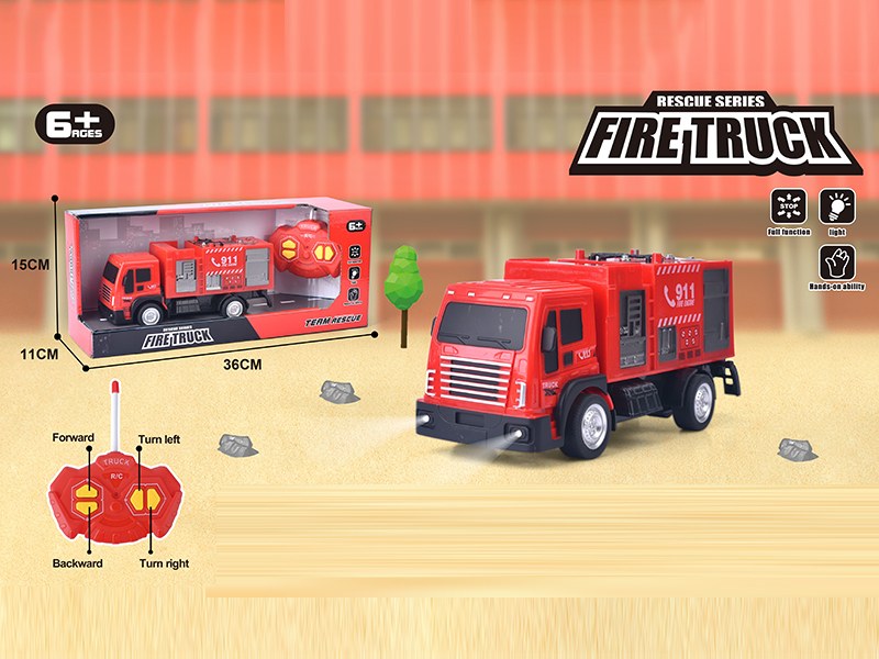 4CH R/C Fire Engine Boom Truck
