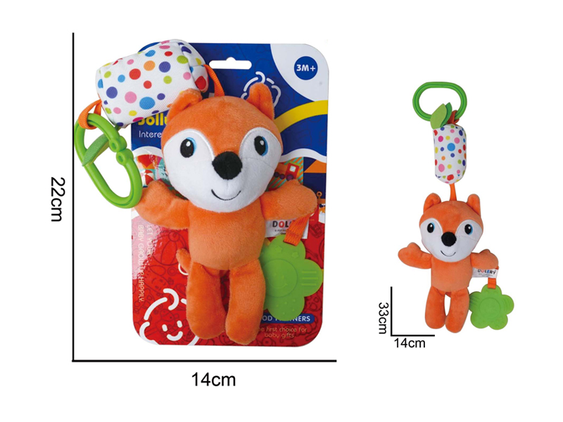 Plush Comfort Fox Gum Hanging Bed Wind Chime