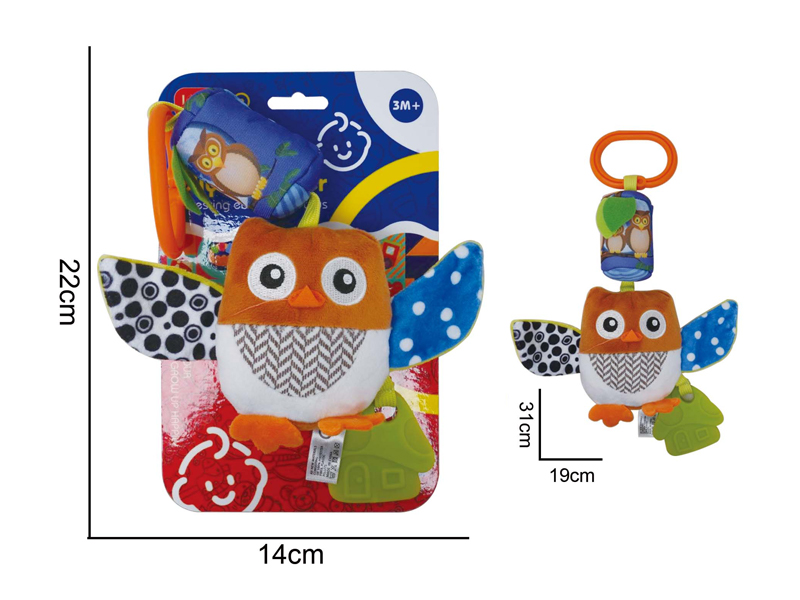 Plush Comfort Owl Hanging Bed Wind Chime