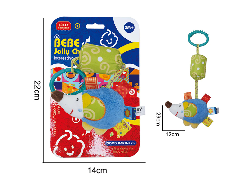 Plush Comfort Hedgehog Hanging Bed Wind Chime