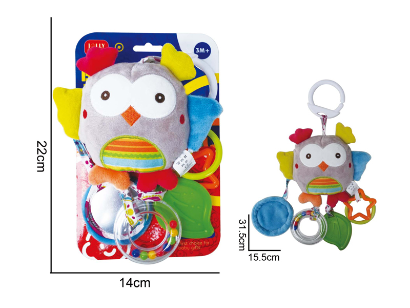 Plush Comfort Owl Hanging Bed Wind Chime