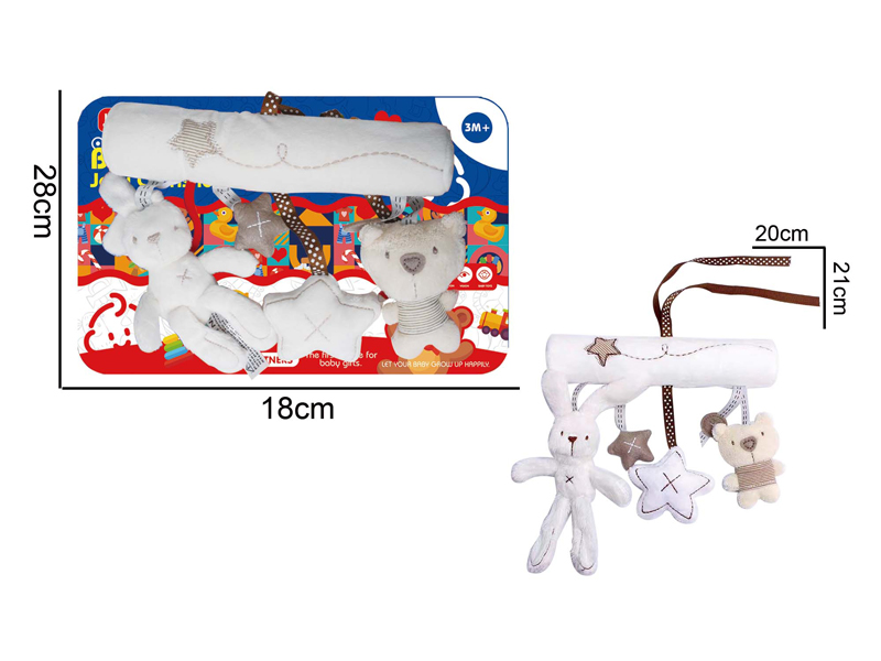 Plush Comfort Bunny Bed Tied With Music Bed Bell