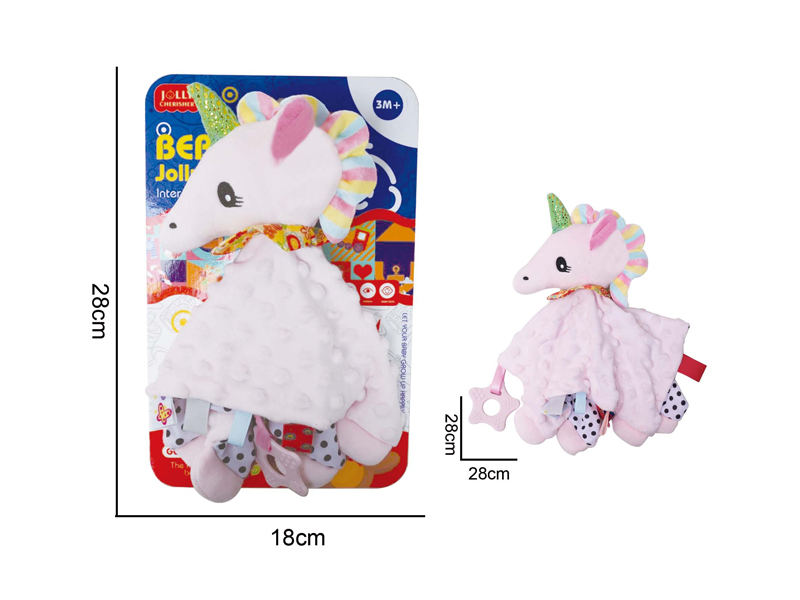 Plush Comfort Unicorn Saliva Towel Pacifier