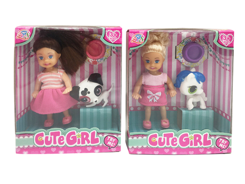 4.5 Inch Doll With Pet