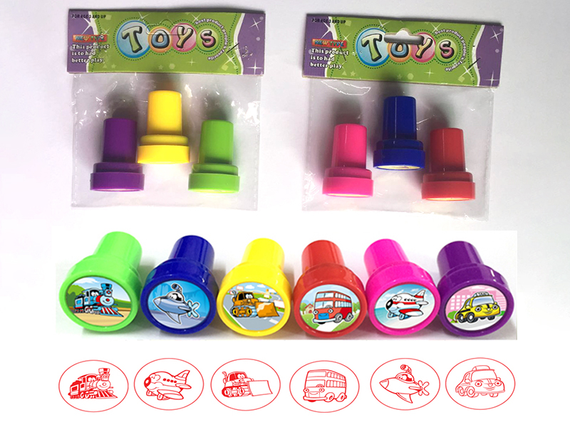 Cartoon Vehicle Stamper(3pcs)