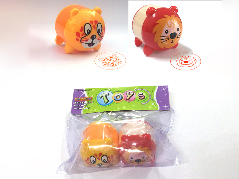 Cartoon Animal Stamper Toys 2pcs