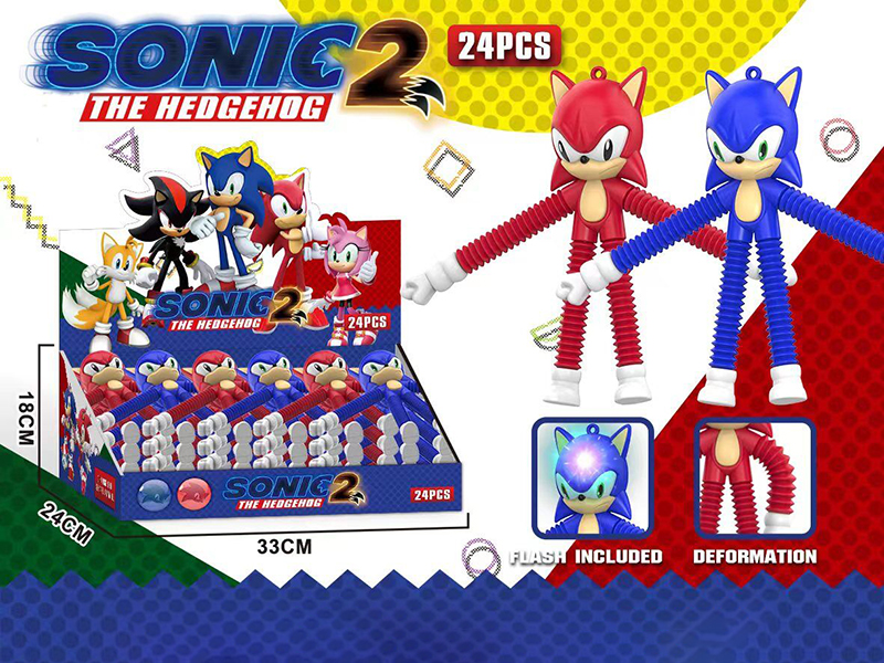 Sonic The Hedgehog POP Telescopic Tubes With Light 24pcs