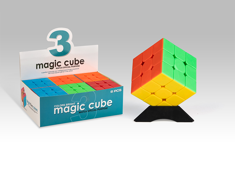 6PCS Third Order Solid Colored Magic Cube Toy