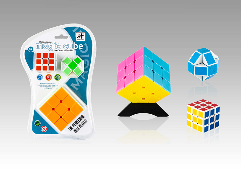 Third Order Solid Colored Magic Cube Toy