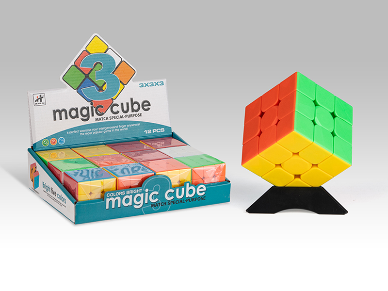 12PCS Third Order Solid Colored Magic Cube Toy
