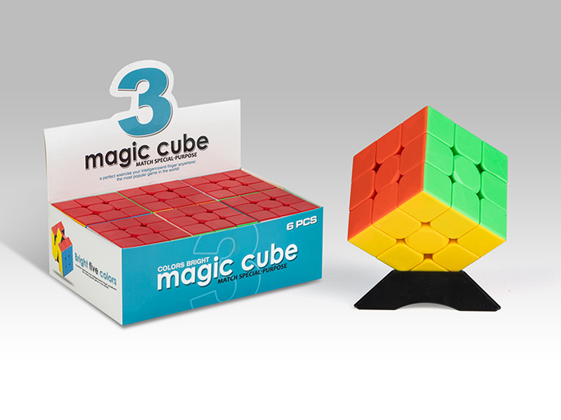 6PCS Third Order Solid Colored Magic Cube Toy