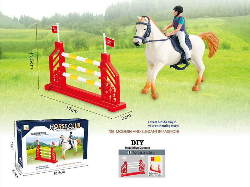 Simulation Horse And Hurdle Set