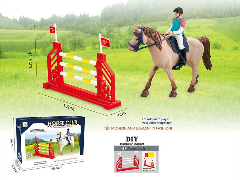 Simulation Horse And Hurdle Set