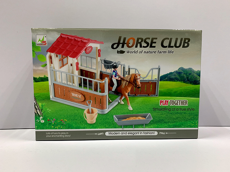 Horse Stable Scene Toys