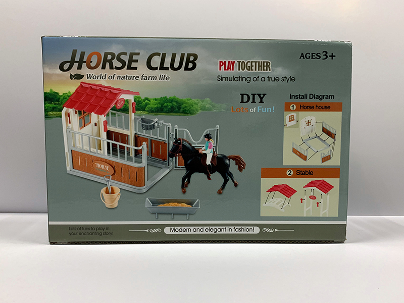 Horse Stable Scene Toys