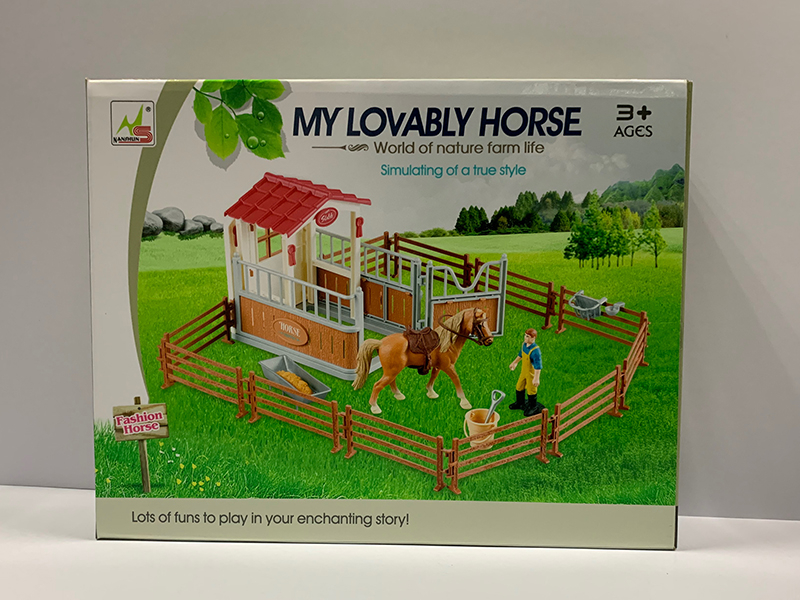 Horse Stable Scene Toys