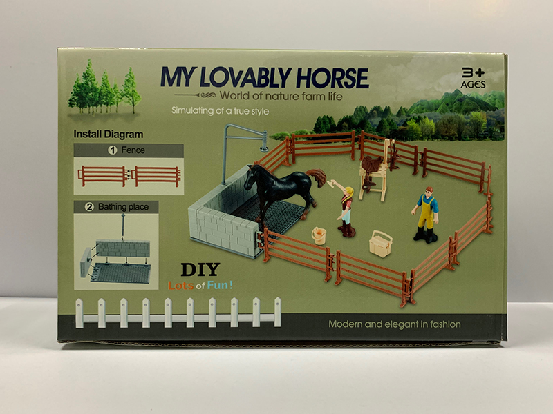 Horse Washing Scene Toys