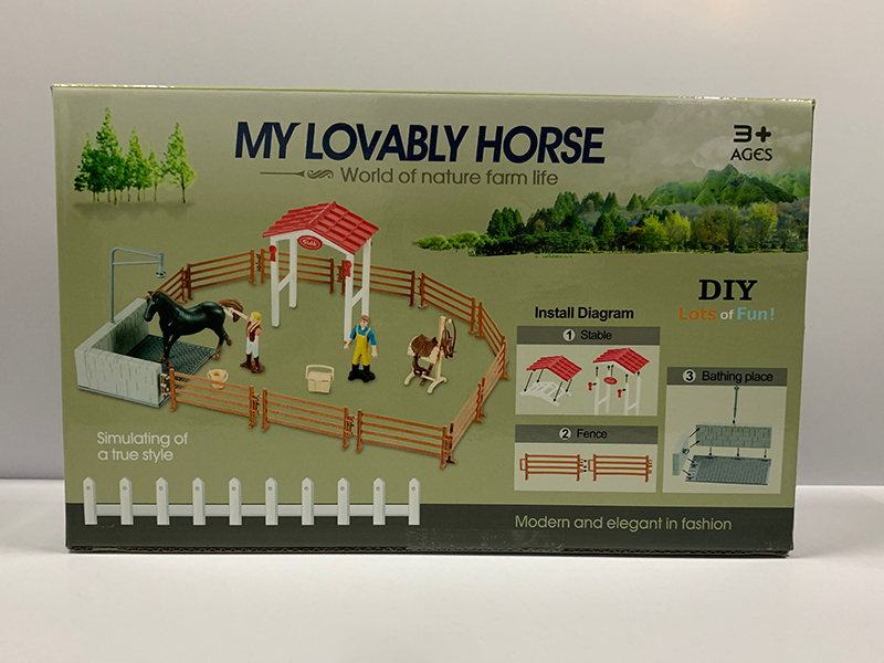 Horse Washing Scene Toys