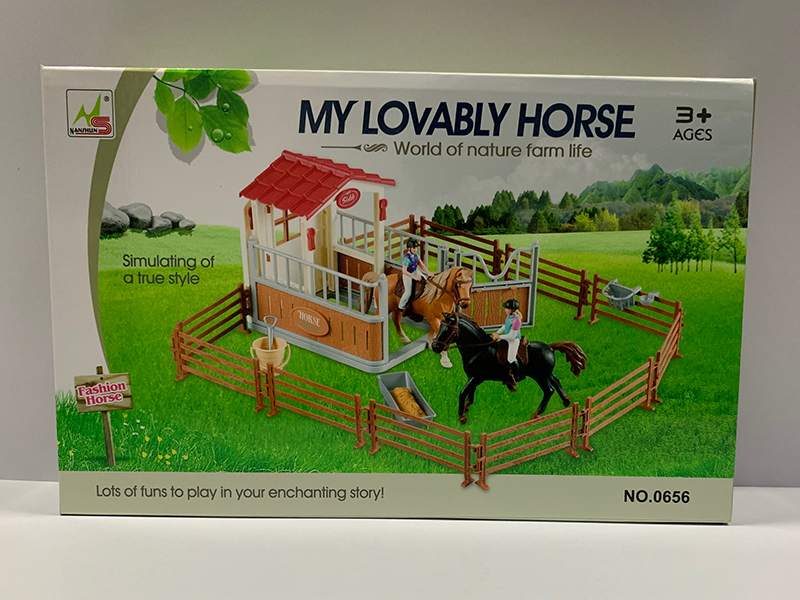 Horse Stable Scene Toys