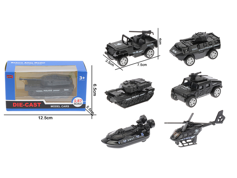 Alloy SWAT Police Car