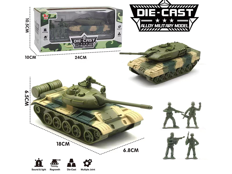 Alloy Tank(Light/Music/Pull Back)