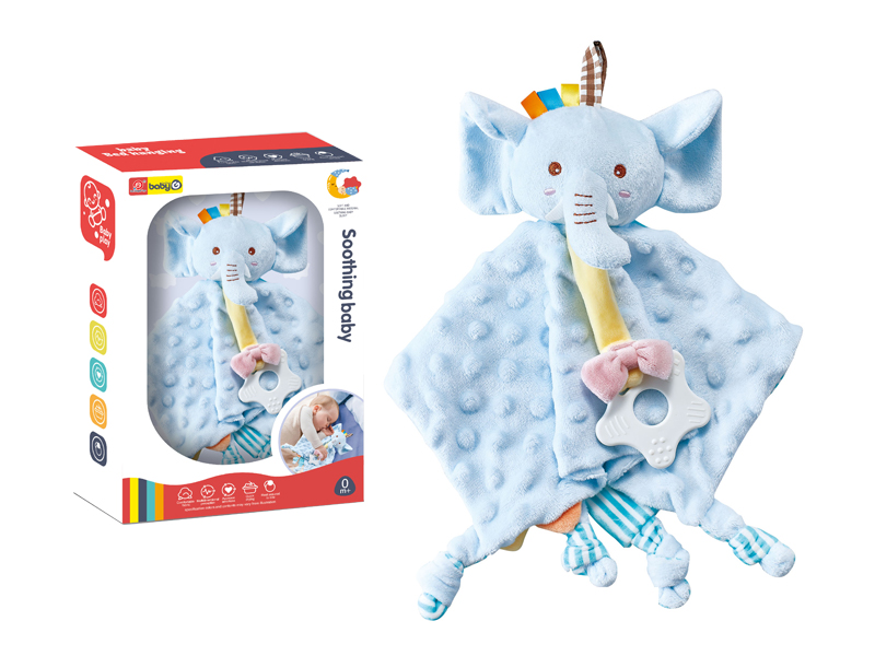 Elephant Baby Comfort Scarf (Blue)