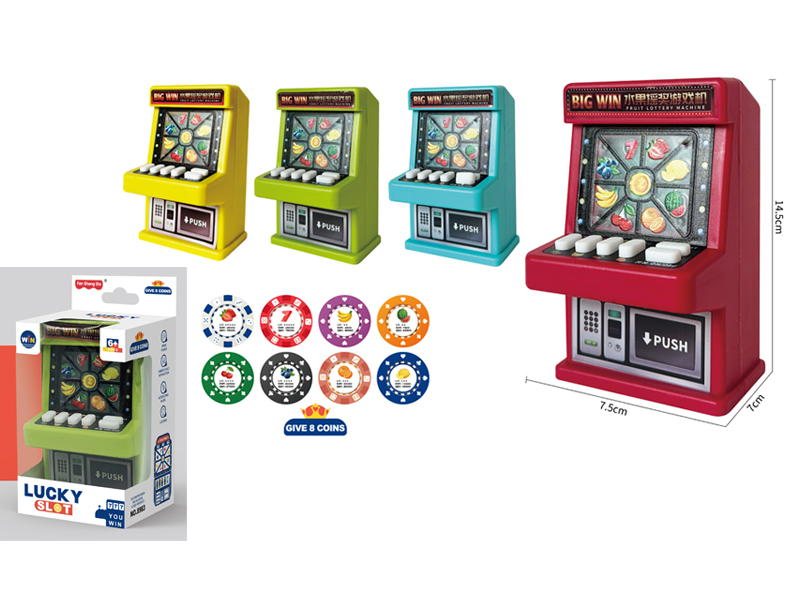 Fruit Shake Game Machine With 8 Card Coins