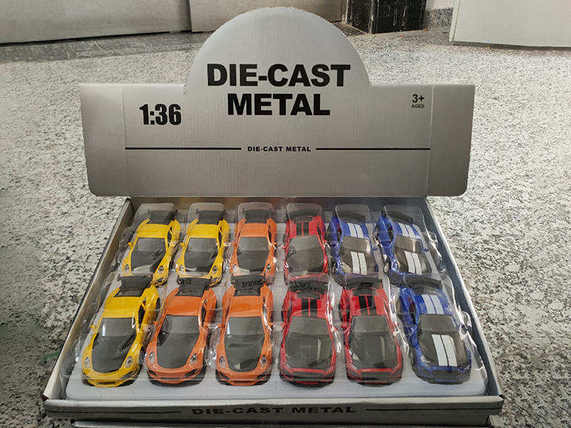 1:36 Pull Back Alloy Tesla/Benz GT 12pcs