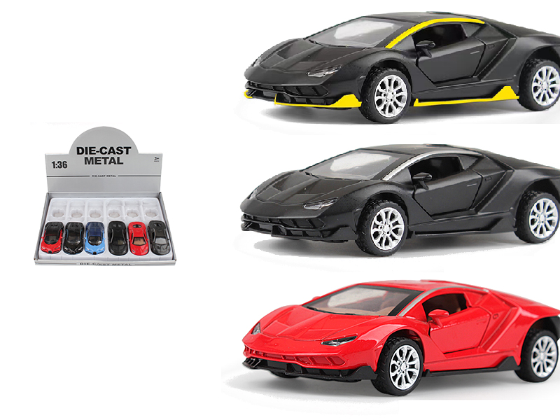 1:36 Pull Back Alloy Lamborghini 12pcs