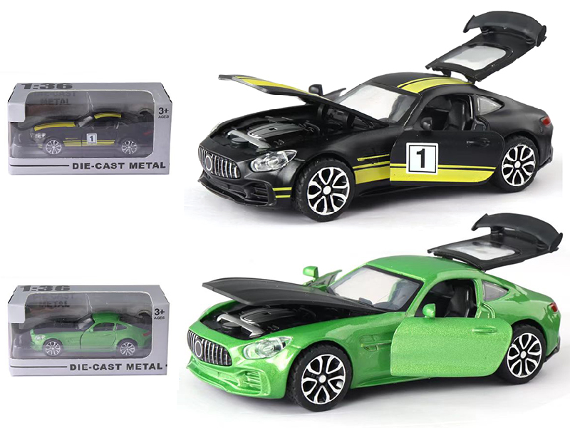 1:36 Pull Back Alloy Benz GT Sports Car(Can Open The Doors)