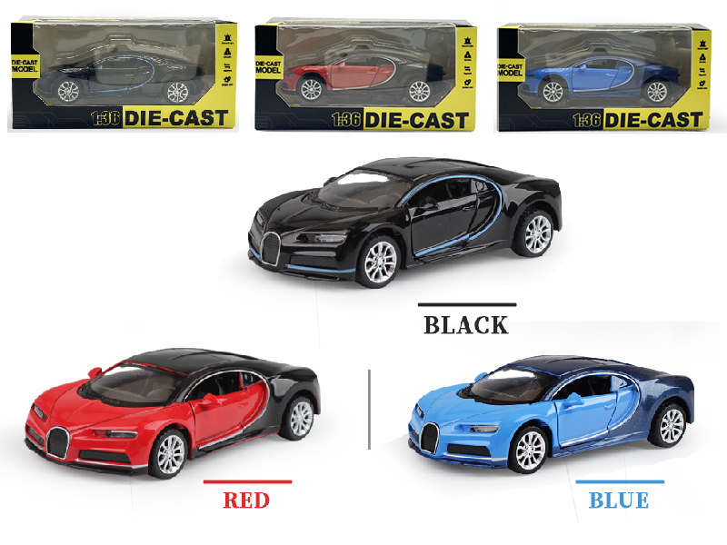 1:36 Pull Back Alloy Bugatti(With Light And Music)