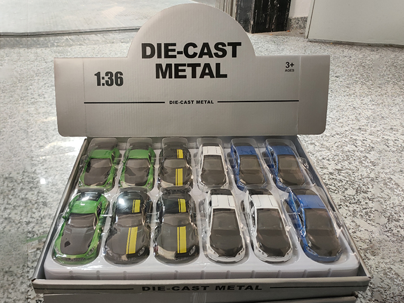 1:36 Pull Back Alloy Tesla/Benz GT(With Light And Music)12pcs