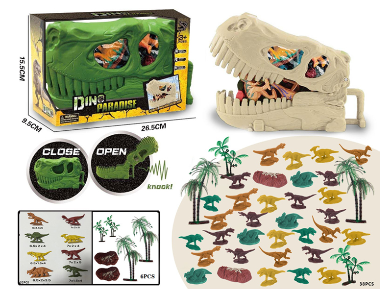 38PCS Dinosaur Toy Set