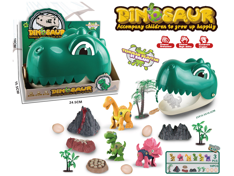 Backpack Dinosaur Head Storage Box