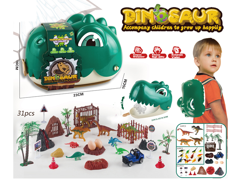 Backpack Dinosaur Head Storage Box