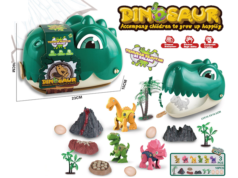 Backpack Dinosaur Head Storage Box