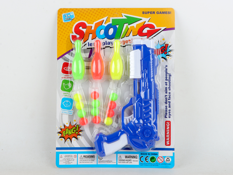 Soft Bullet Table Tennis Gun Set