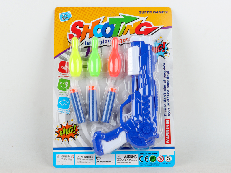 Soft Bullet Table Tennis Gun Set