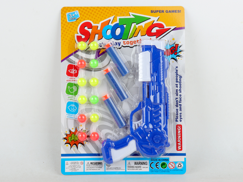 Soft Bullet Table Tennis Gun Set