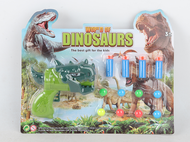 Solid colored Dinosaur Soft Bullet Table Tennis Gun