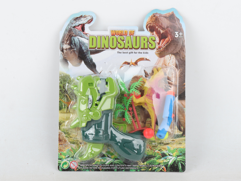 Solid colored Dinosaur Soft Bullet Table Tennis Gun