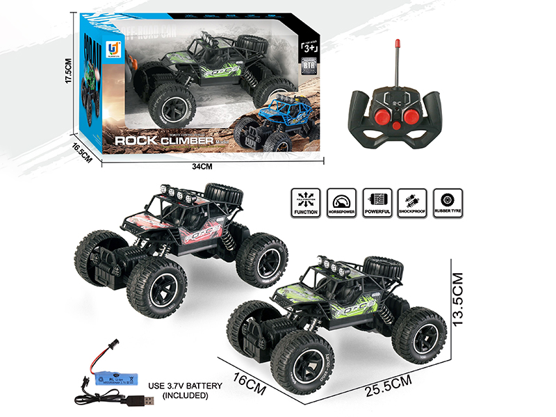 1:16 27Mhz 4-Channel Remote Control Climbing Off-Road Vehicle With Light