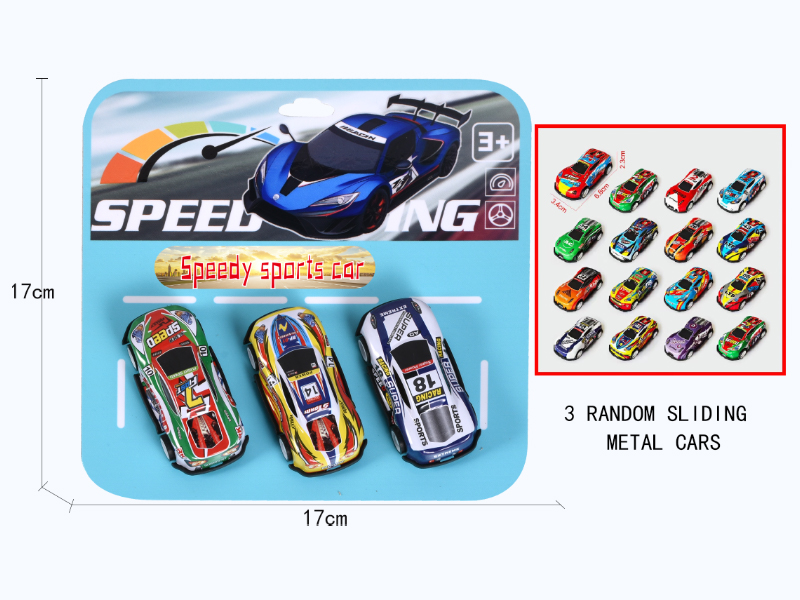 Slide Metal Speed Sports Car