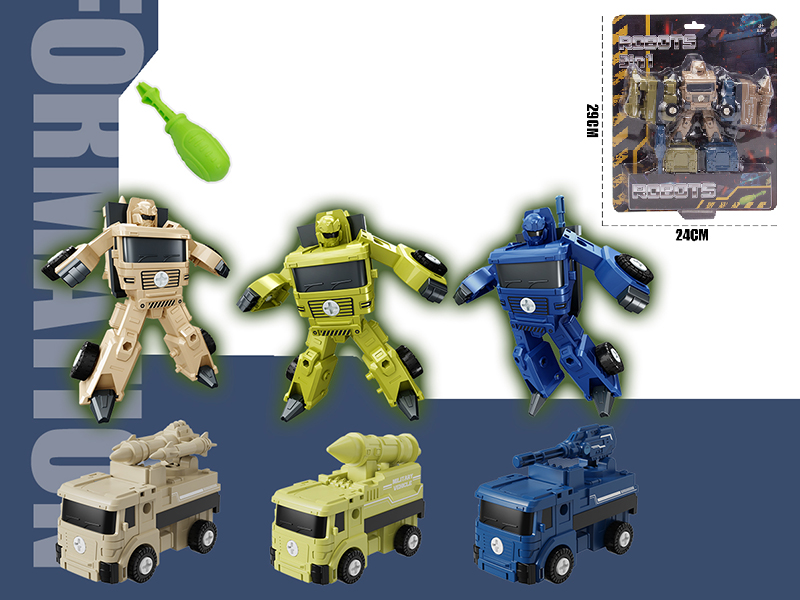 DIY Assembly Deformation Military Truck 3 In 1