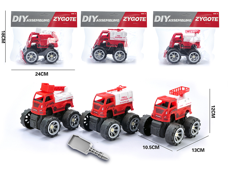 DIY Assembly Off-Road Fire Engine