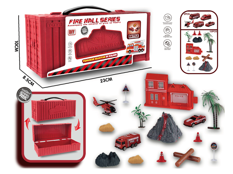 Fire Fighting Slide Container Truck