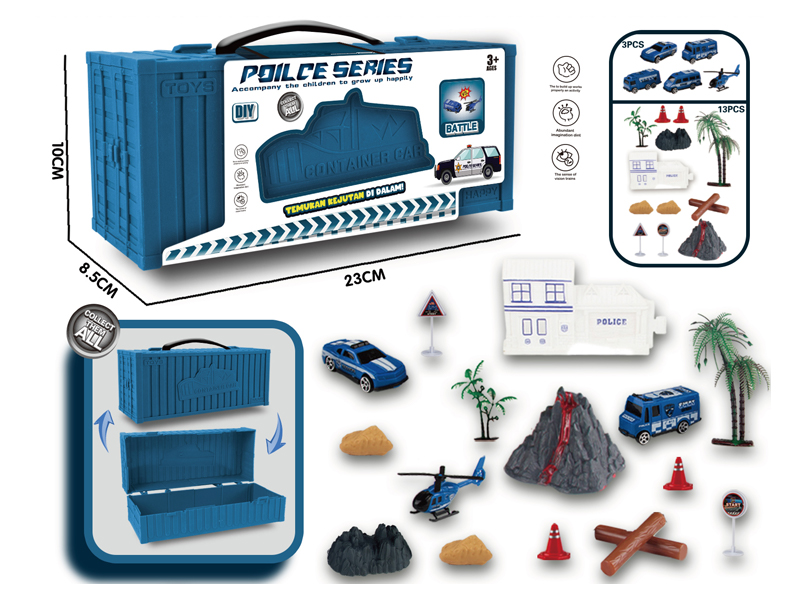 Police Slide Container Truck