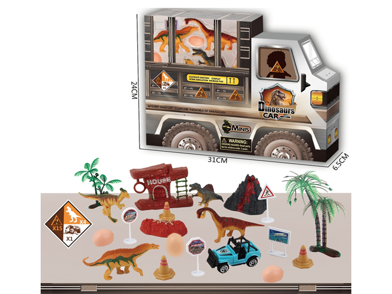 Slide Dinosaur Car Box