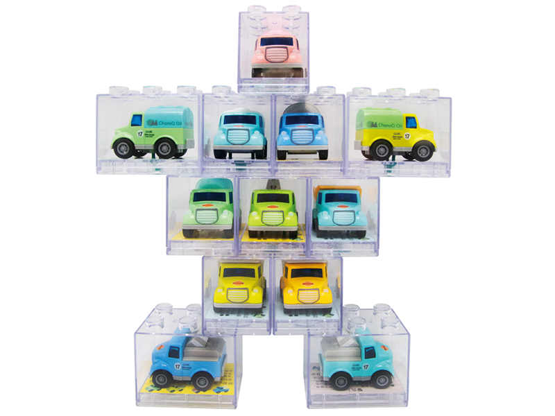 Alloy Cartoon Engineering Truck Building Block Box Packing 1pcs