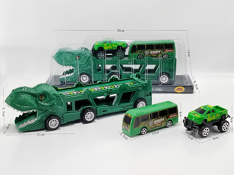 Slide Dinosaur Trailer+Slide Military Vehicles